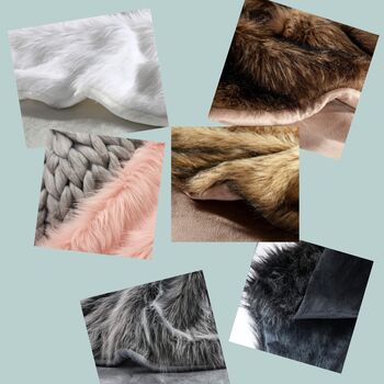 125 X 150cm Luxury Plush Faux Fur Fluffy Throw Blanket, 8 of 10