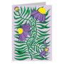 Floral Purple Echinacea Greeting Card, thumbnail 1 of 2