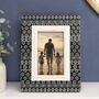 Black Tile Print 6' x 4' Photo Frame, Fathers Day, thumbnail 1 of 5