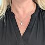 The Statement Pearl Necklace, Silver, thumbnail 2 of 5