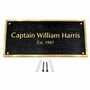 Customisable Black Brass Wall Sign Plaque, thumbnail 1 of 6