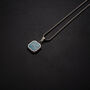 Engraved Turquoise Stone Pendant, Personalized Pendant, thumbnail 5 of 10