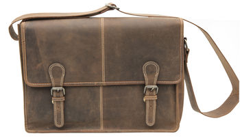 Mens's Urban Leather Satchel Bag, 4 of 10