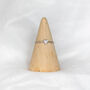 Sterling Silver Mini Triangle Charm Ring, thumbnail 2 of 5