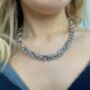 18 Inch Solid Silver Peppercorn Dna Necklace 5mm, thumbnail 4 of 12