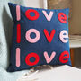 Love Love Love Cushion, thumbnail 1 of 7