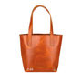 Personalised Buffalo Leather Open Tote In Tan, thumbnail 3 of 9