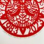 Personalised Ruby Wedding Paper Cut For Parents, thumbnail 7 of 11
