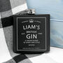 Personalised Vintage Gin Hip Flask, thumbnail 5 of 7