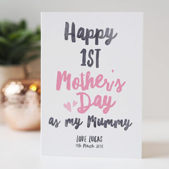 First Mother's Day As My Mummy Personalised Card, 3 of 7