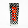 Personalised Racing Checkerboard Printed Pint Glass, thumbnail 2 of 6