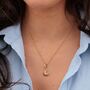 18ct Gold Croissant Charm Necklace, thumbnail 4 of 6