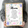 July Larkspur Birth Flower Positive Affirmations Gift For Mum Print, thumbnail 1 of 8