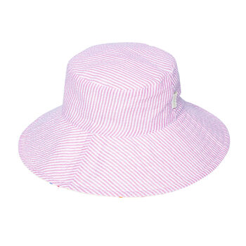 Rainbow Hearts Reversible Sun Hat, 3 of 3