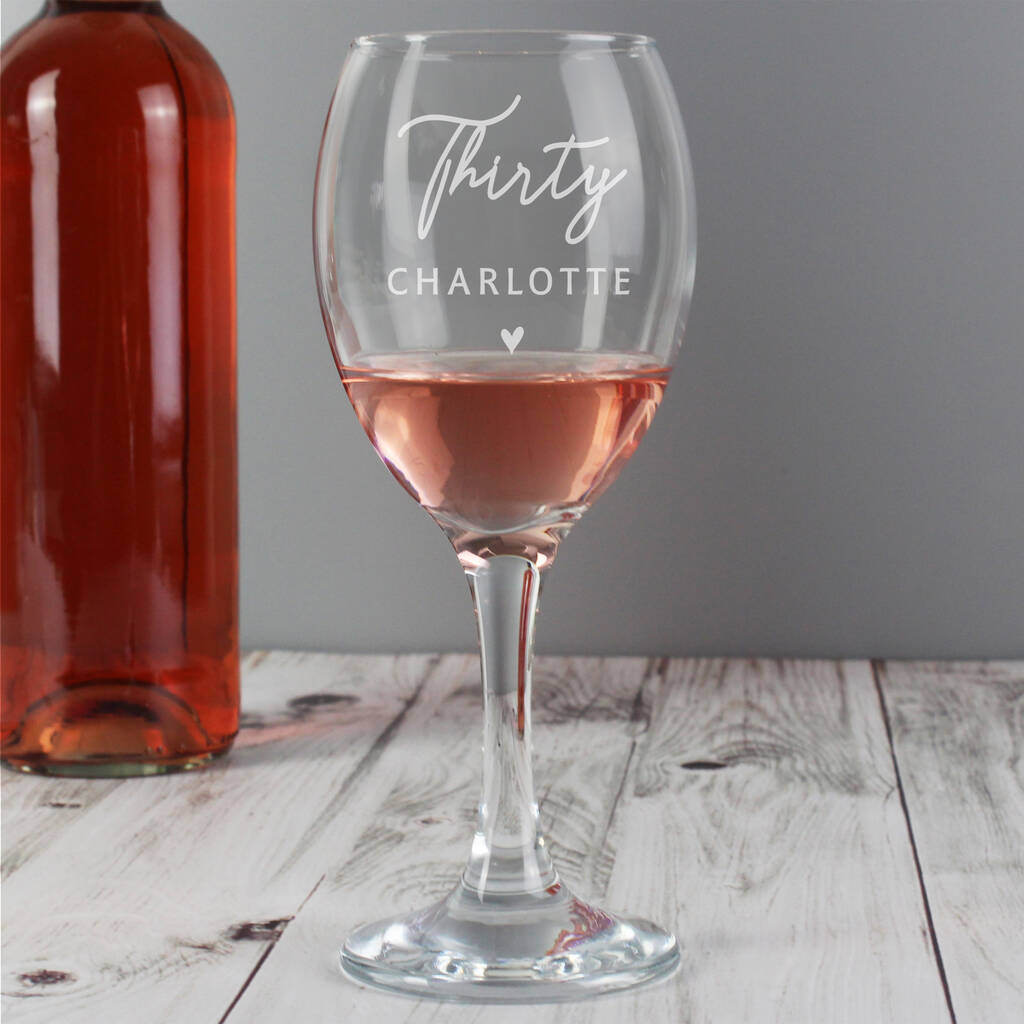 Personalised Big Age Wine Glass, 1 of 5