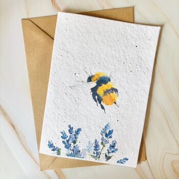 Plantable Wildflower Seed Birthday Card A5 Size, 3 of 10