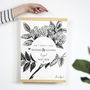 Personalised Botanical First Anniversary Paper Print, thumbnail 4 of 8