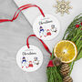 Personalised Snowman Family Christmas Ornament, thumbnail 3 of 5