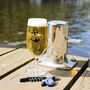 Personalised Captain Printed Stemmed Beer Glass, thumbnail 1 of 8