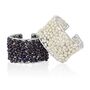 Statement Cuff Bracelet With Black Or White Pearls, thumbnail 4 of 12