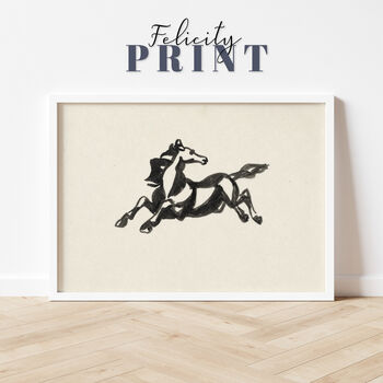 Art Deco Horse Print Framed Or Unframed, 11 of 12