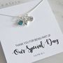 Bridesmaid Necklace With Birthstone, thumbnail 2 of 5