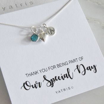 Bridesmaid Necklace With Birthstone, 2 of 5