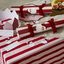 Diy Santa Crackers With Velvet Ribbon Pack Of Six, thumbnail 3 of 6