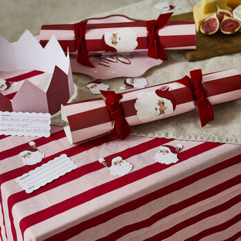 Diy Santa Crackers With Velvet Ribbon Pack Of Six, 3 of 6