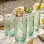Set Of Four Laurier Green Highball Glasses, thumbnail 1 of 5