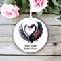 Personalised Gothic Swan Couple Love Decoration, thumbnail 1 of 2