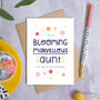 Blooming Marvellous Aunt Birthday Card, thumbnail 1 of 7
