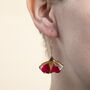 Red Rose Valentines Earrings, thumbnail 1 of 2