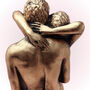 G Decor Lovers Embrace Romantic Bronze 3D Candle, thumbnail 4 of 6