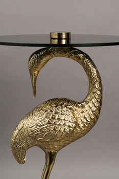 Gold Crane Side Table, 3 of 4