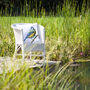 Inky Blue Tit Water Resistant Outdoor Garden Cushion, thumbnail 3 of 8