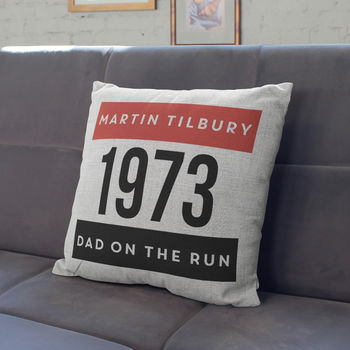 Personalised Marathon Cushion, 3 of 4