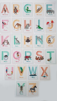 Kids Alphabet Of Positivity Animal Flashcards, 9 of 10