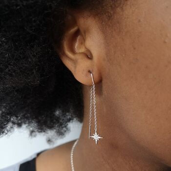 Starburst Threader Earrings, 3 of 8