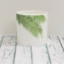 Tropical Palm Leaf Design Bone China Mug, thumbnail 6 of 10