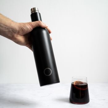 Black Insulated Wine Bottle Cooler, 7 of 7