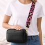 Personalised Ellie Embossed Faux Leather Leopard Pring Cross Body Bag And Purse Set, thumbnail 1 of 4