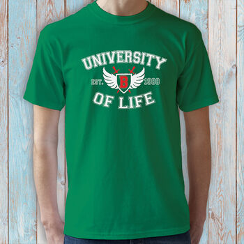 Personalised University Of Life T Shirt, 6 of 8