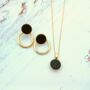 Agnessa Gold Plated Necklace And Earrings Set, thumbnail 6 of 8