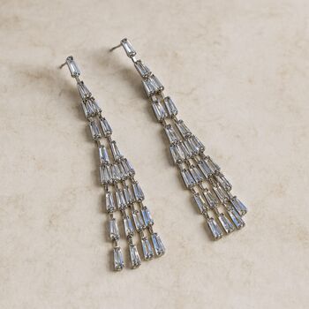 Statement Diamante Drop Earrings, 2 of 4