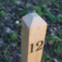 Solid Oak House Number Post, thumbnail 2 of 6