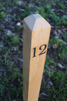 Solid Oak House Number Post, 2 of 6