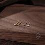 Extra Tiny Three Dot Stud Earrings In Sterling Silver, thumbnail 6 of 12