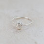 Sterling Silver Nugget Charm Ring, thumbnail 1 of 2