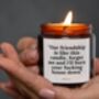 Funny Friendship Candle Gift For Her, thumbnail 2 of 5
